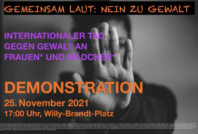 GEMEINSAM LAUT: NEIN ZU GEWALT an FRAUEN* und MÄDCHEN*