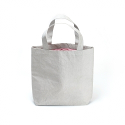 the paperbag in grau und pink