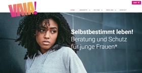 Screenshot der Website von Vaia!